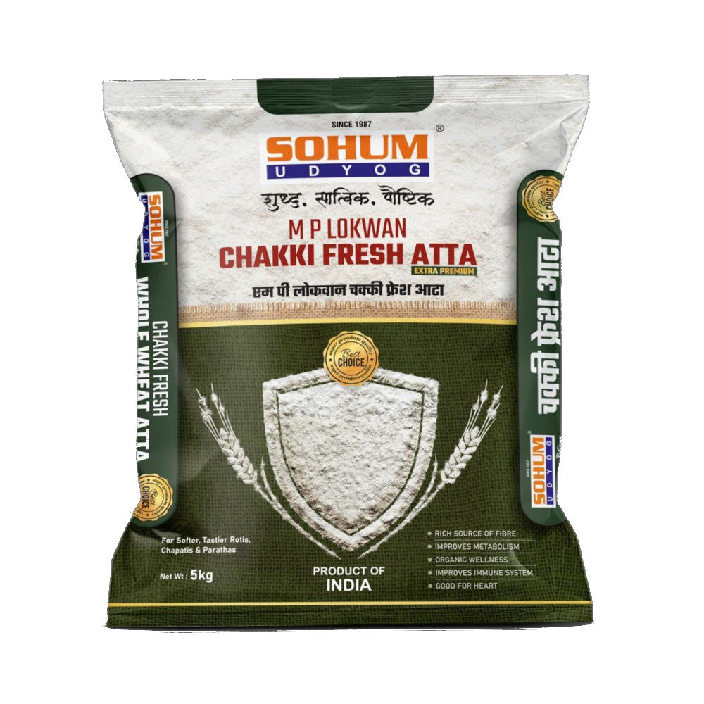 MP Lokwan Chakki Fresh Atta 5 kg