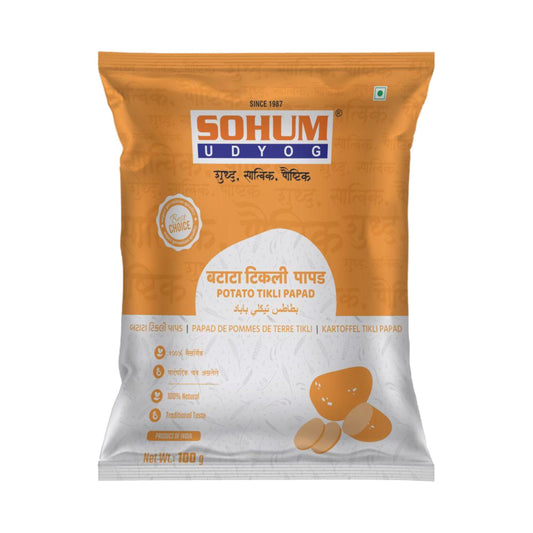बटाटा टिकली पापड (Potato Tikali Papad) 100 gm